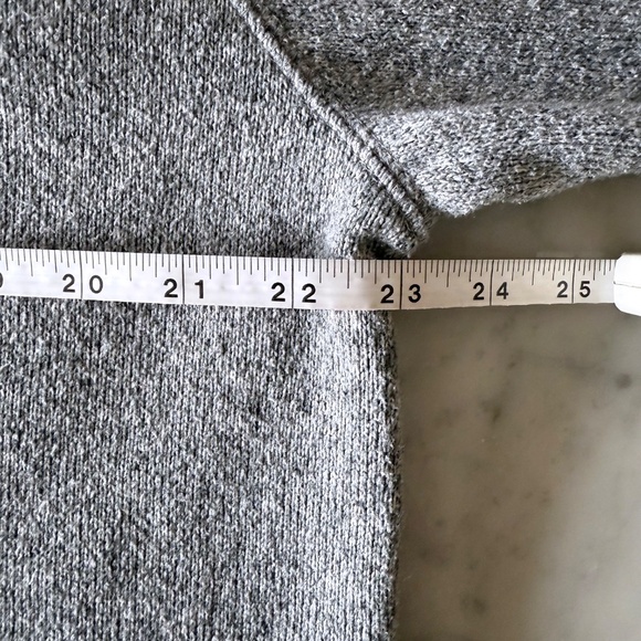 Old Navy Fleece Quarter Zip Men’s XL Grey Marled Pullover Athleisure Layer - Picture 8 of 9
